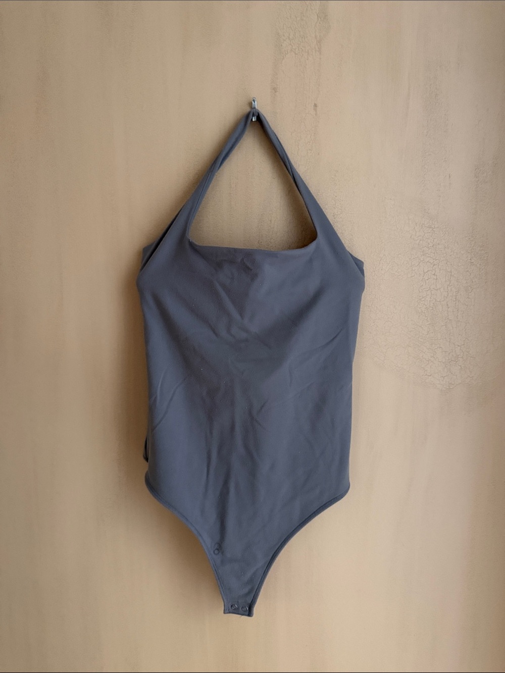 Abercrombie & Fitch Gray Halter Bodysuit